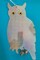 2 Pack Hanging Reflective Owl to Scare Birds Away Bird Blinder Bird Scare Devices Woodpecker, Swallow, Hawks, Crows, Pigeons and Birds